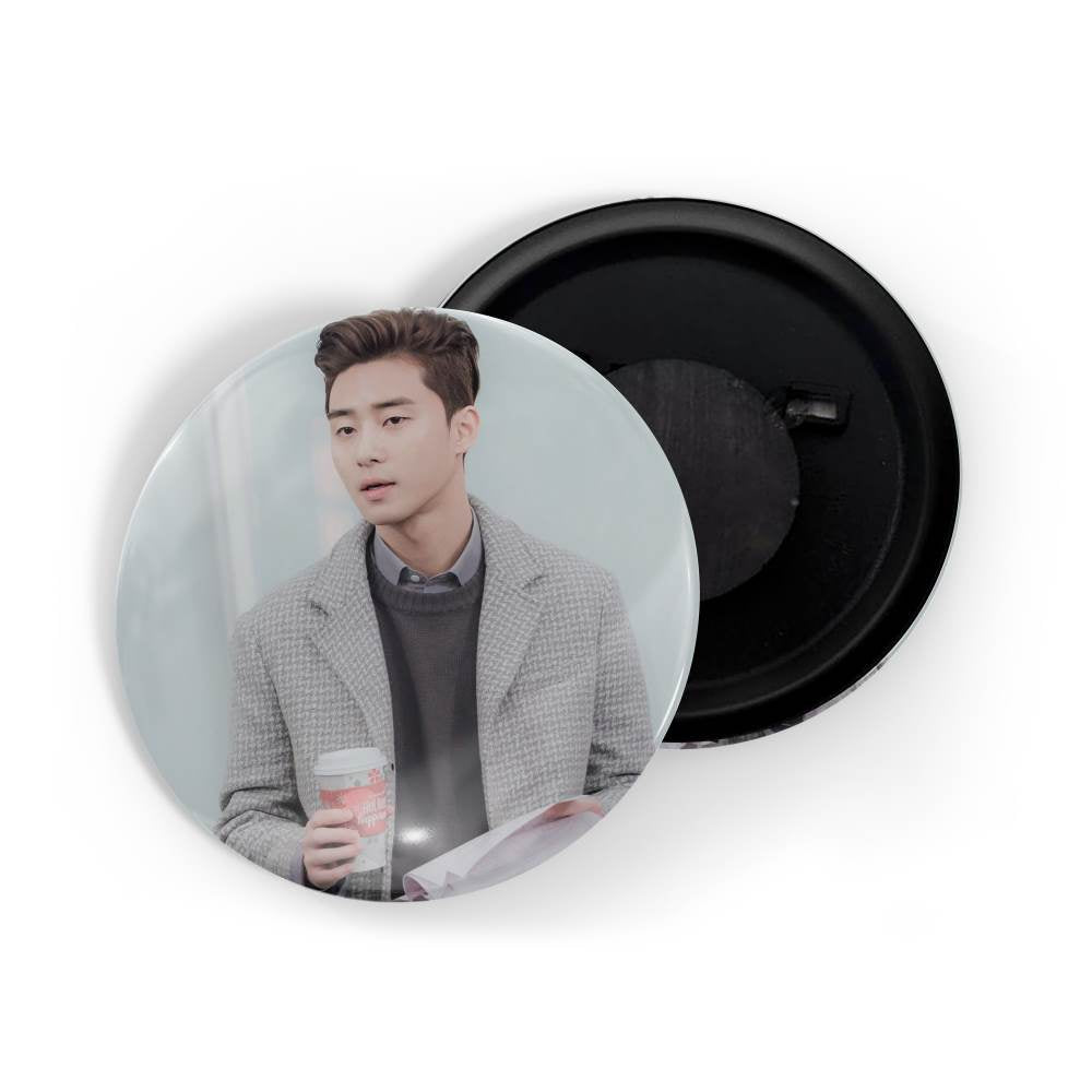 dhcrafts Fridge Magnet K-Drama Korean Actor Multicolour Park Seo-joon D7 Glossy Finish Design Pack of 1